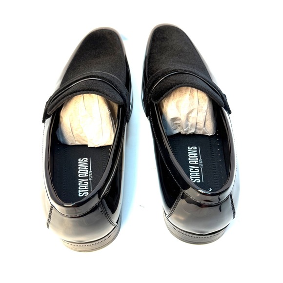 Stacy AdamsMen's Spratley Moc Toe Saddle Slip On Loafer Black Size 11W NWT/BOX - Picture 9 of 10
